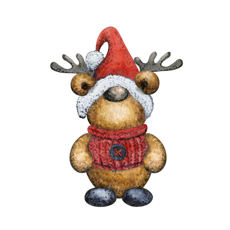 Christmas Bear with Antlers - GBH22580